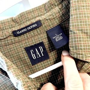 Gap men’s plaid cotton shirt